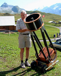 Aufbau eines grossen Spiegelteleskops